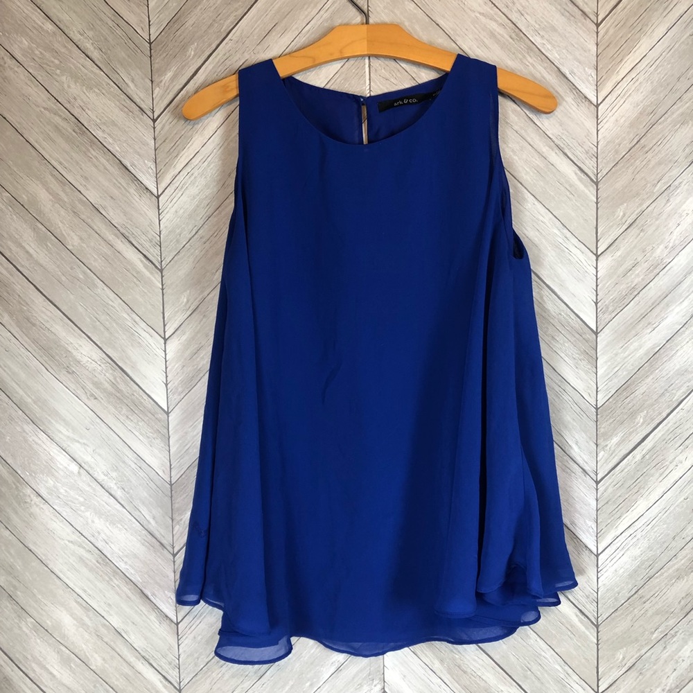Ark & Co Chiffon Tank Top Size Small